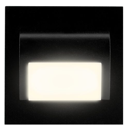 DECORUS lépcsőházi lámpatest LED lámpa 1.2W Fekete ProVero Neutral 4000K 12V DC