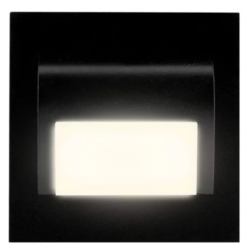 DECORUS lépcsőházi lámpatest LED lámpa 1.2W Fekete ProVero Neutral 4000K 12V DC