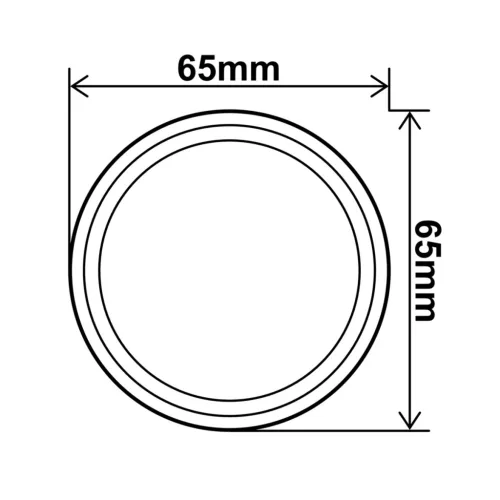 LED lépcsőlámpa 3W 200lm 4000K 12V DC fehér RECTUS PROVERO
