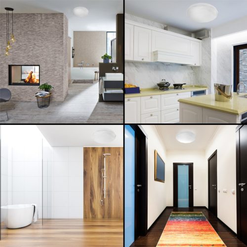 LED fürdőszobai mennyezeti lámpa Miami mennyezeti lámpa 24W IP44 4000K White Round Diamond 39CM