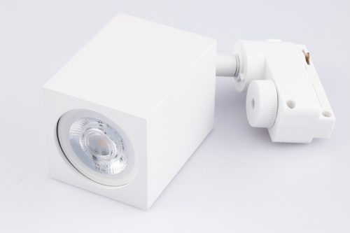 GU10 BRICK Rail Light, fehér, egyfázisú sínekhez