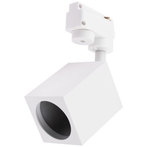 GU10 BRICK Rail Light, fehér, egyfázisú sínekhez
