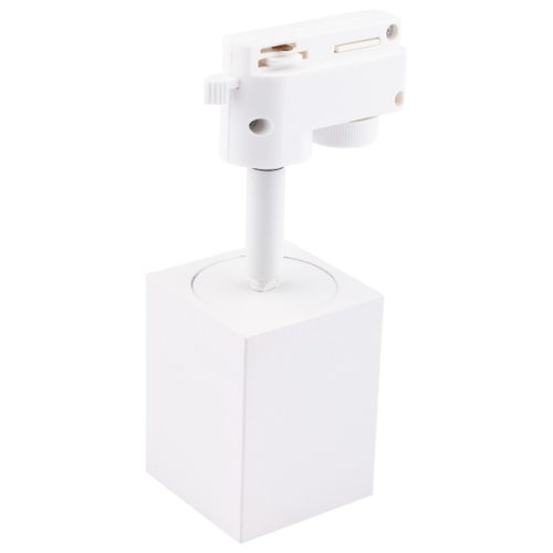 GU10 BRICK Rail Light, fehér, egyfázisú sínekhez