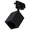 GU10 BRICK fekete sínlámpa egyfázisú sínekhez