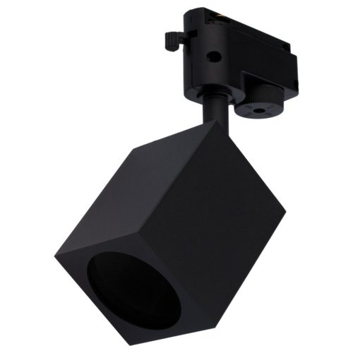 GU10 BRICK fekete sínlámpa egyfázisú sínekhez