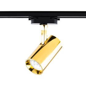   GU10 Arany sínreflektor egyfázisú sínekhez Állítható síntartó görgős SPOT lámpa