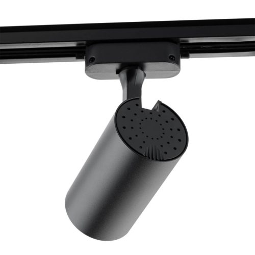 GU10 FEKETE sínreflektor egyfázisú sínekhez Állítható síntartó görgős SPOT lámpa