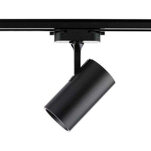 GU10 FEKETE sínreflektor egyfázisú sínekhez Állítható síntartó görgős SPOT lámpa