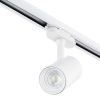 GU10 nyomvonalas spotlámpa FEHÉR egyfázisú sínekhez Állítható síntartó görgős SPOT lámpa