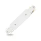 Egyenes csatlakozó tápegységgel, fehér, egyfázisú LUMILED gyűjtősínekhez