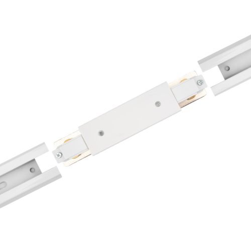 Egyenes csatlakozó tápegységgel, fehér, egyfázisú LUMILED gyűjtősínekhez
