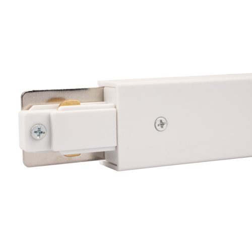 Egyenes csatlakozó tápegységgel, fehér, egyfázisú LUMILED gyűjtősínekhez