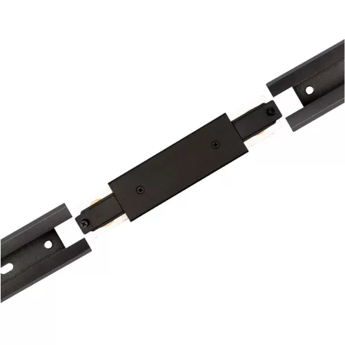 Egyenes csatlakozó tápegységgel, fekete, egyfázisú LUMILED gyűjtősínekhez