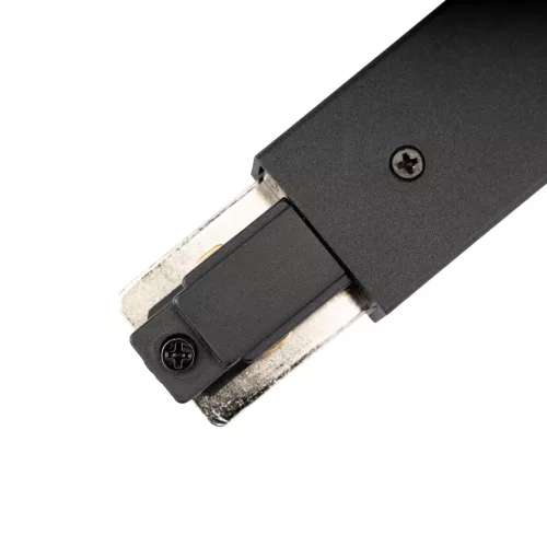 Egyenes csatlakozó tápegységgel, fekete, egyfázisú LUMILED gyűjtősínekhez