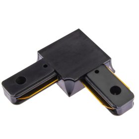   Fekete szögletes sarokcsatlakozó egyfázisú gyűjtősínekhez