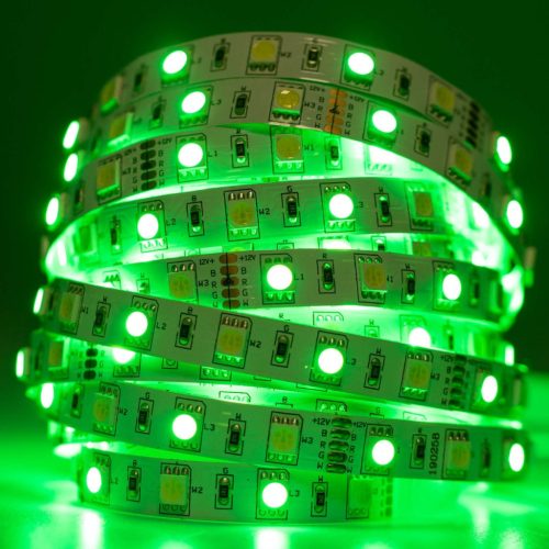 LED szalag szalag 12V 72W 300LED 5050 RGB + hideg 10mm 5m