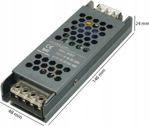 Állandó feszültségű moduláris tápegység 100 W 12 V 8,3 A DC SLIM