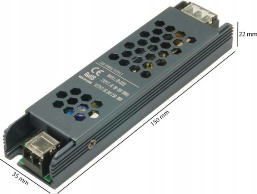 Állandó feszültségű moduláris tápegység 60 W 24 V 2,5 A DC SLIM