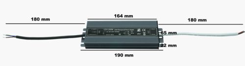 Tápfeszültség LED szalagokhoz FESZÜLTSÉG 12V 150W 12.5A HERMETIC Vízálló IP67