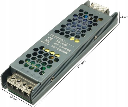 Állandó feszültségű moduláris tápegység 200 W 24 V 8,33 A DC SLIM