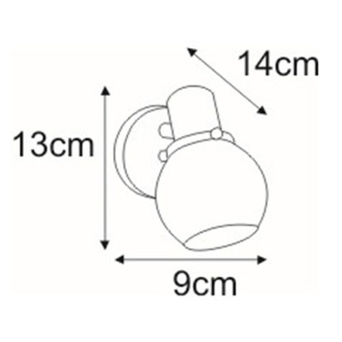 Fali lámpa K-8111 a DEFIS 1xE14 Kaja sorozatból