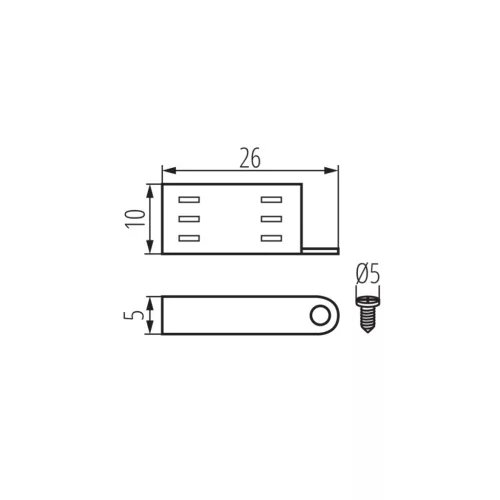 Rögzítő konzol NEON KANLUX szalagokhoz
