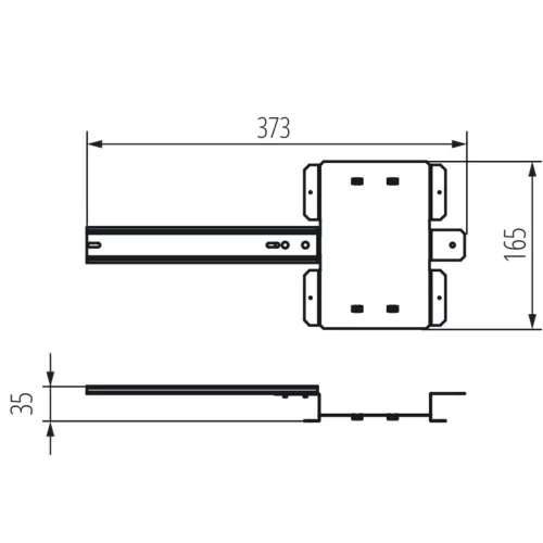 DIN-sín adapter TS KMCCB200/250 DIN DB18 Kanlux IDEAL