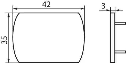 TEAR KANLUX szürke gyűjtősín-fedél