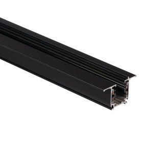 3 áramkörű sín, süllyesztett, 2m, fekete, TEAR KANLUX