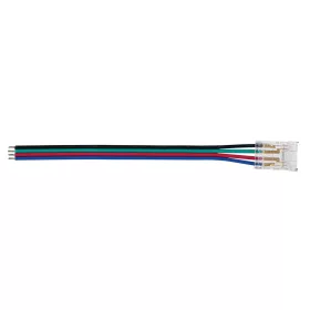   LED szalag RGB csiptető csatlakozó egyoldalas 12cm 12-24V CON Kanlux 10db.