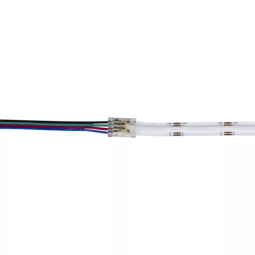 LED szalag RGB csiptető csatlakozó egyoldalas 12cm 12-24V CON Kanlux 10db.