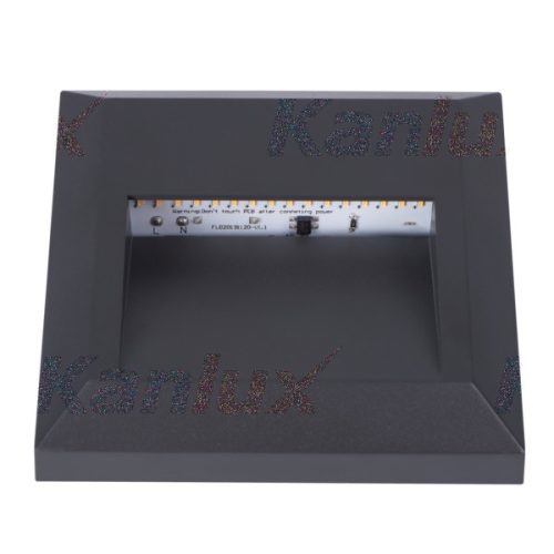 Felületre szerelhető fali lámpatest CROTO LED szürke 1.1W 30lm 6500K hideg 230V Kanlux