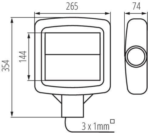 Parkoló LED lámpa 30W 3900lm 4000K semleges IP65 Kanlux
