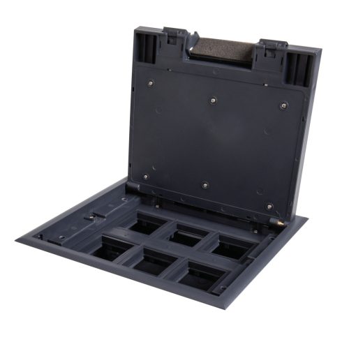 BIURO+ Padlódoboz 22,5x24,5cm INOX KANLUX