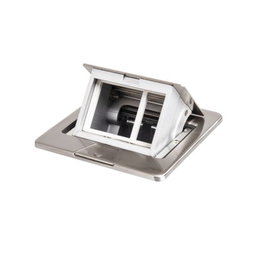 BIURO+ Padlódoboz 12x12cm INOX KANLUX