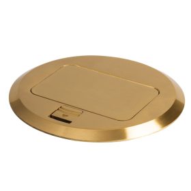 BIURO+ Kerek sárgaréz padlódoboz KANLUX