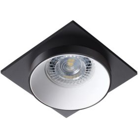   Négyzet alakú halogén mennyezeti lámpatest SIMEN MR16 GU10 fekete-fehér Kanlux