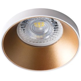   SIMEN MR16 GU10 fehér és arany halogén mennyezeti lámpatest Kanlux