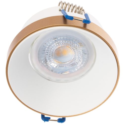 SIMEN DSO MR16 GU10 halogén mennyezeti lámpatest, arany és fehér Kanlux