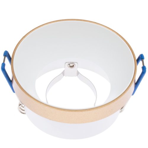 SIMEN DSO MR16 GU10 halogén mennyezeti lámpatest, arany és fehér Kanlux