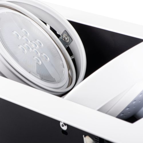 Süllyesztett LED mennyezeti lámpa MATEO DWONLIGHT 2x GU10 négyzet alakú mozgatható fehér KANLUX