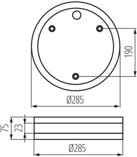 Mennyezeti fali lámpatest JURBA DL-218O E27 Kanlux