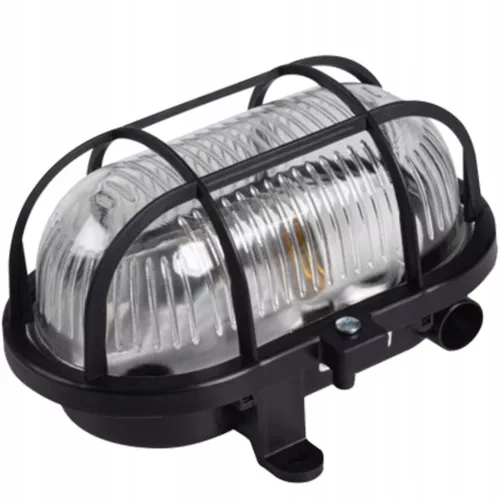 MILO 7040T/PB E27 csatorna lámpatest IP54 fekete garázslámpa KANLUX