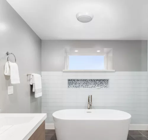 Mennyezeti LED fali lámpa ERTON 2xE27 15W IP44 33cm Fehér KANLUX