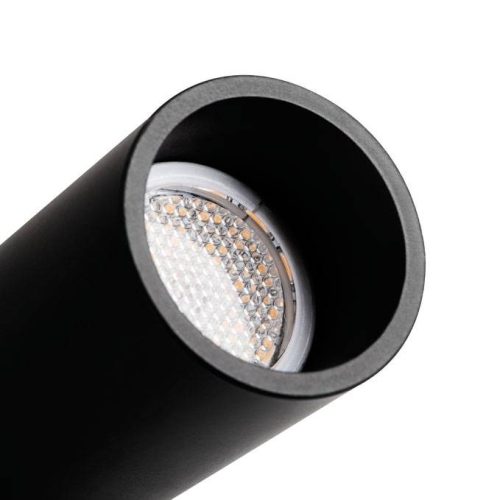 Modern fekete csöves mennyezeti lámpa a konyhába, 4W 3000K