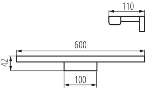 LED fürdőszobai tükörvilágítás ASTEN 12W 770lm 4000K  IP44 Kanlux
