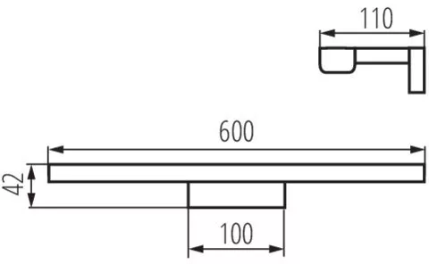 LED fürdőszobai tükörvilágítás ASTEN 12W 770lm 4000K  IP44 Kanlux