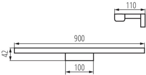 LED fürdőszobai tükörvilágítás ASTEN 15W 970lm 4000K IP44 Kanlux