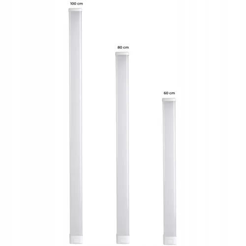 LED fali és mennyezeti lámpa fürdőszobai lámpatest kapcsolóval 23W 4000K IP44 100cm fekete KANLUX