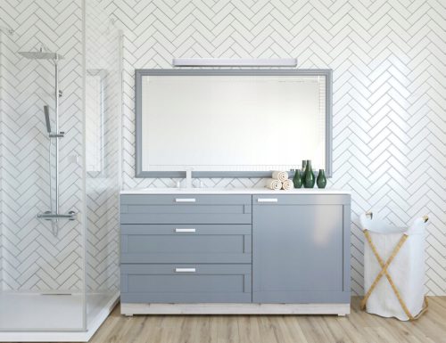 LED fali és mennyezeti lámpa fürdőszobai lámpatest 15W 4000K IP44 60cm fehér KANLUX